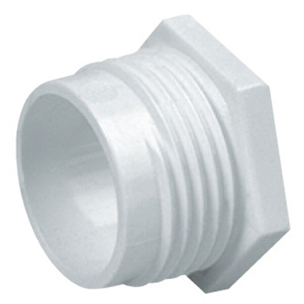 Marshall Tufflex Pvc U Round Male Bush Conduit Fitting Mm White